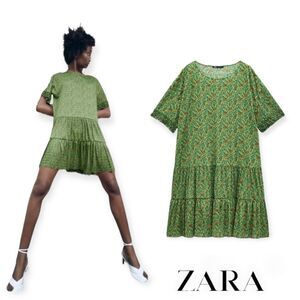 Zara Green Mini Dress